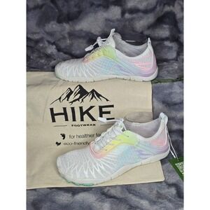 NEW HIKE Footwear Lorax Pro‎ Rainbow Barefoot Shoes Rainbow Lace Up Sz 37/ US 7